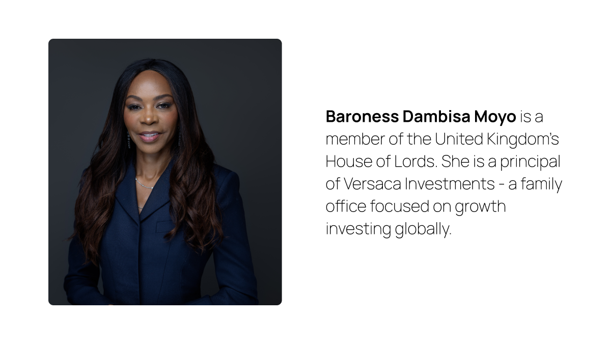 Dambisa Moyo, Baroness Moyo